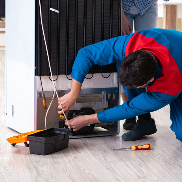 how much do you charge for refrigerator repair services in Leonard MI